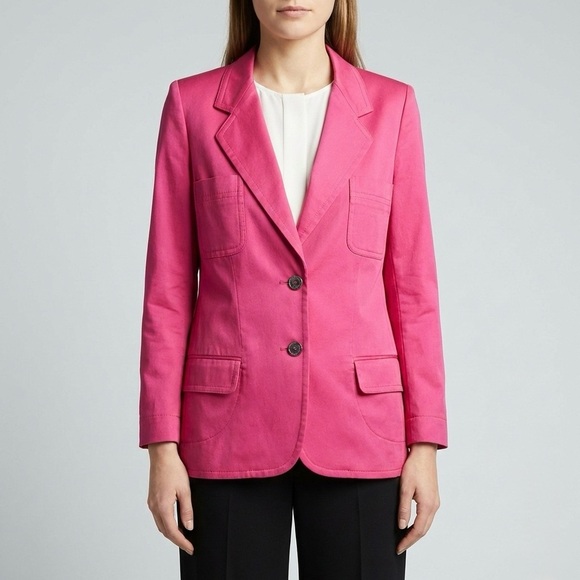 Escada Margaretha Ley Pink Blazer Jacket Size 40 = Medium Vintage 80s 90s - Picture 11 of 11